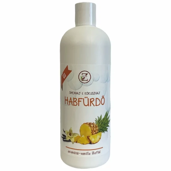 Eco-Z Ananász-vanília habfürdő shea- és kókuszvajjal 500 ml