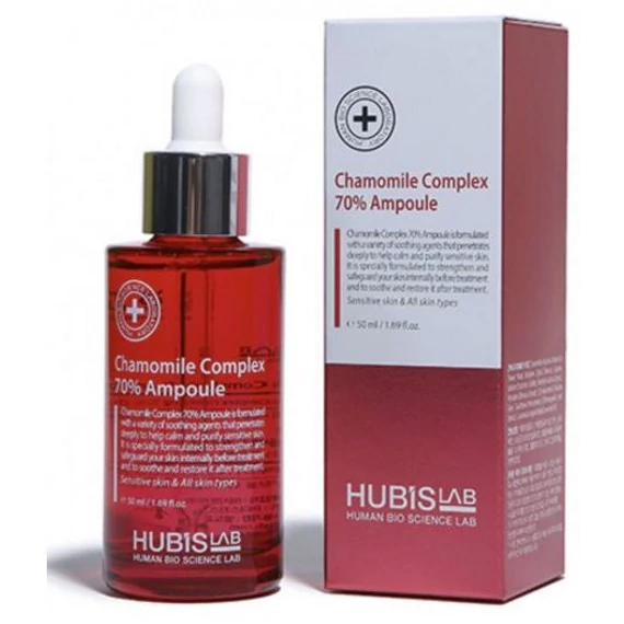 HUBISLAB Post Rays Chamomile komplexbőrnyugtató szérum 70 %kamilla kivonattal